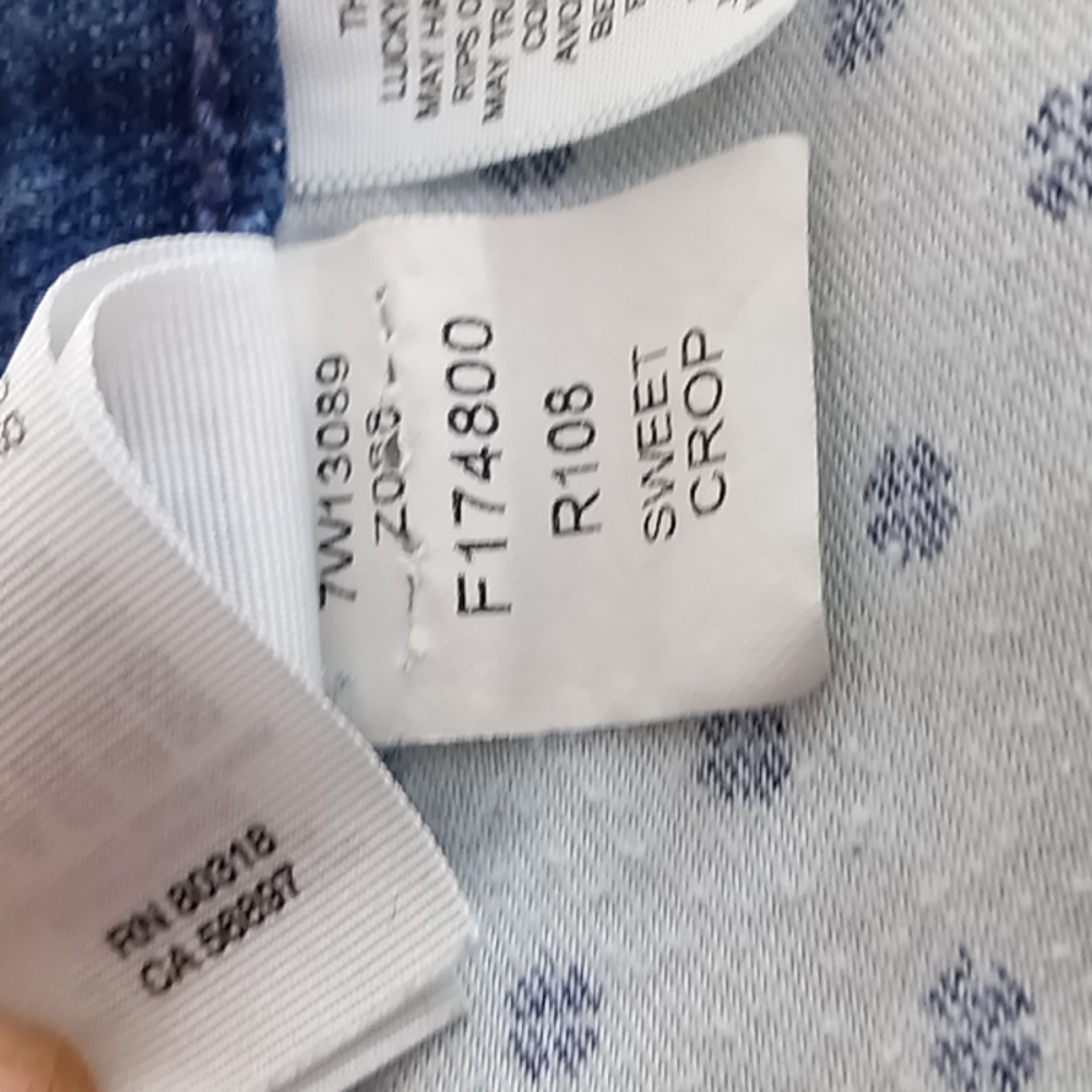 Lucky Brand Sweet Crop Blue Jeans Size 10/30 - Picture 12 of 16